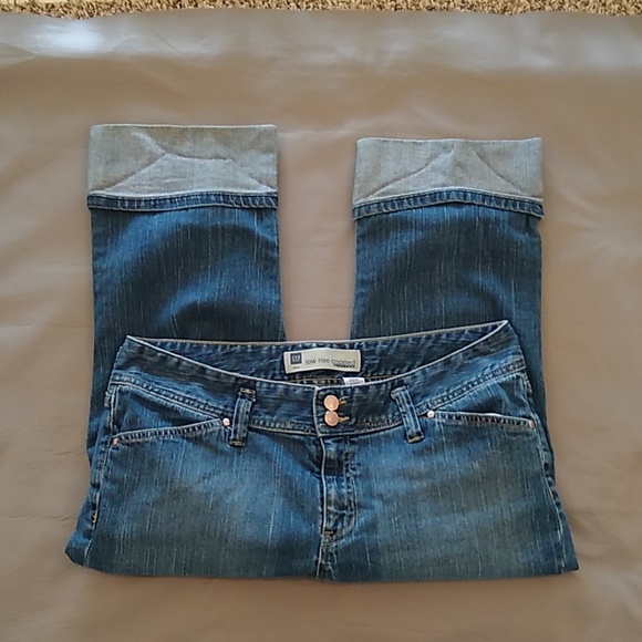 GAP Denim - Gap low rise cropped & cuffed Jeans